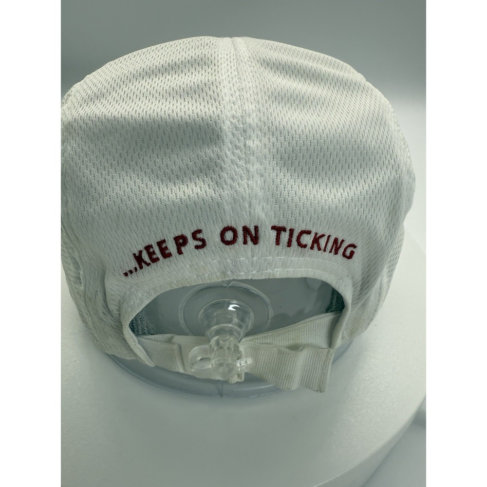 Timex White HEADSWEATS Ultralite Coolmax 5 Panel Hat Cap Adjustable Strap Back - Picture 3 of 11